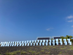water tank array on Big Island